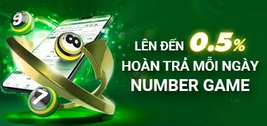 hoàn tiền 0,5% tại number game