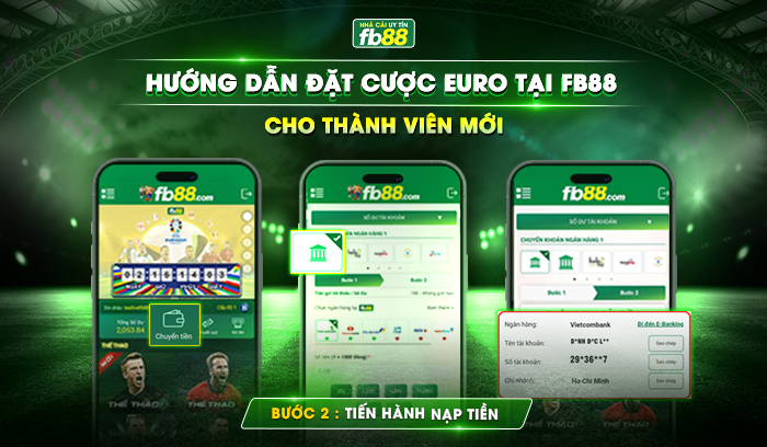 Bước 2 Tiến Hành Nạp Tiền Tại FB88